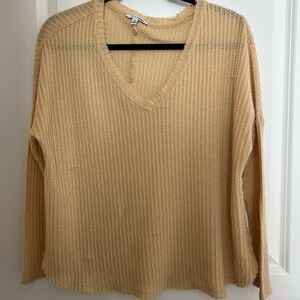 Fashion Nova V-Neck Waffle Knit Sweater